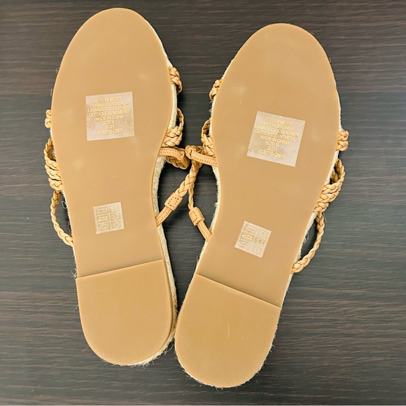 NEW MADEWELL The Kathryn Espadrille Slide Sandal in Leather Size 9 - Picture 9 of 9